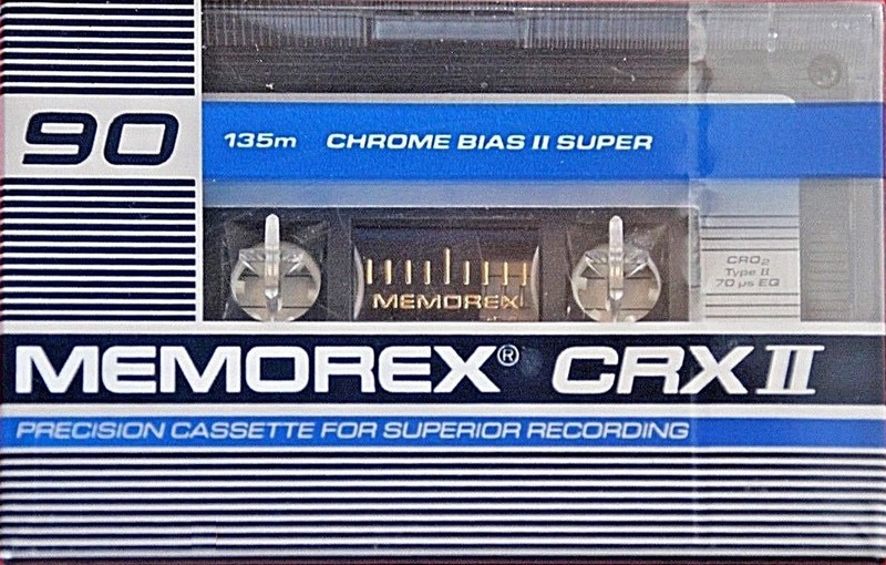 Compact Cassette Memorex CRX  II 90 Type II Chrome 1987 Europe