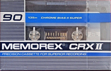 Compact Cassette Memorex CRX  II 90 Type II Chrome 1987 Europe