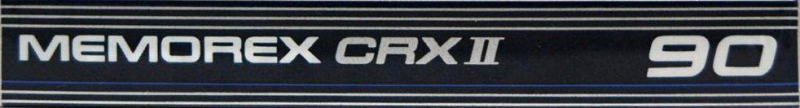 Compact Cassette Memorex CRX  II 90 Type II Chrome 1987 Europe