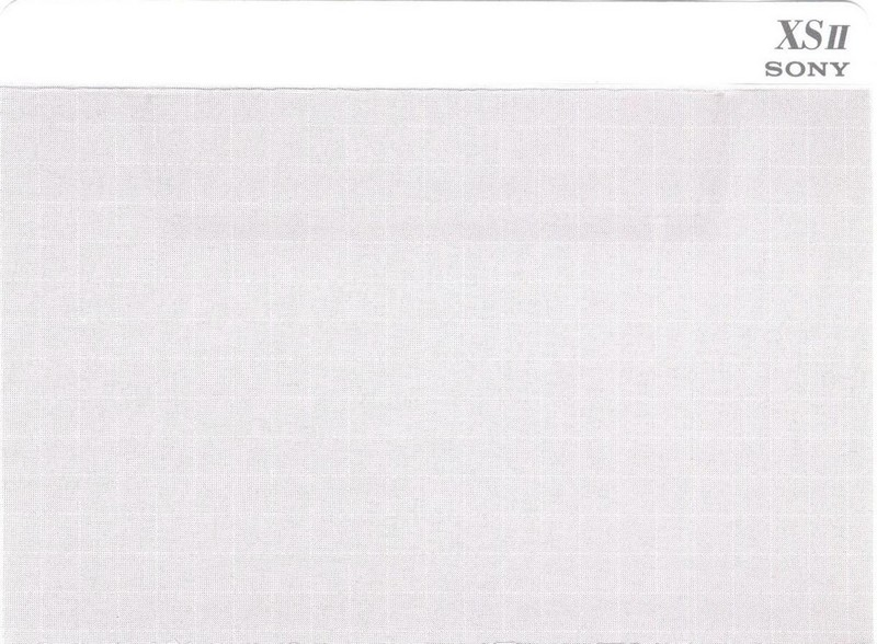 Compact Cassette Sony X Select 60 "C-60XS2" Type II Chrome 1994 Japan