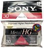 Soft Pack Sony HG 30 "P6-30HG" Type IV Metal 1992 North America