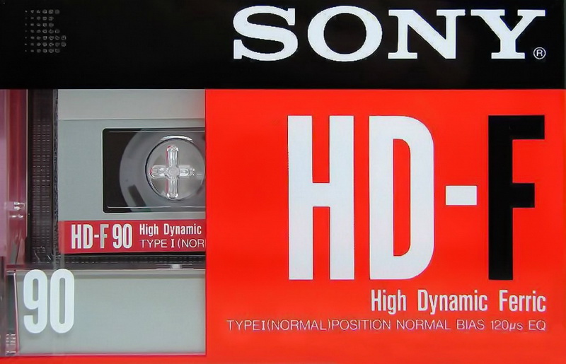 Compact Cassette Sony HD-F 90 "HD-F TP 90" Type I Normal 1990 Europe
