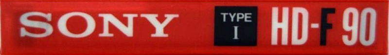 Compact Cassette Sony HD-F 90 "HD-F TP 90" Type I Normal 1990 Europe