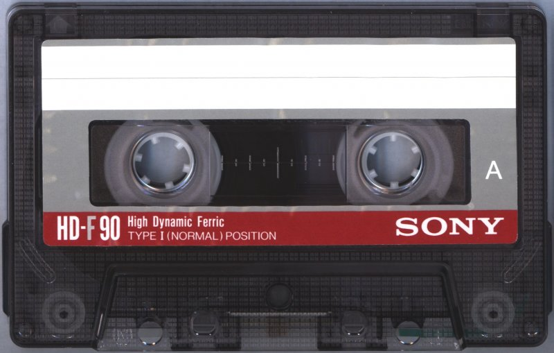 Compact Cassette Sony HD-F 90 "HD-F TP 90" Type I Normal 1990 Europe