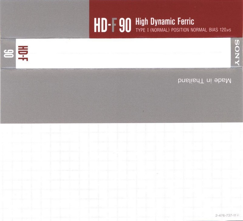 Compact Cassette: Sony  - HD-F 90