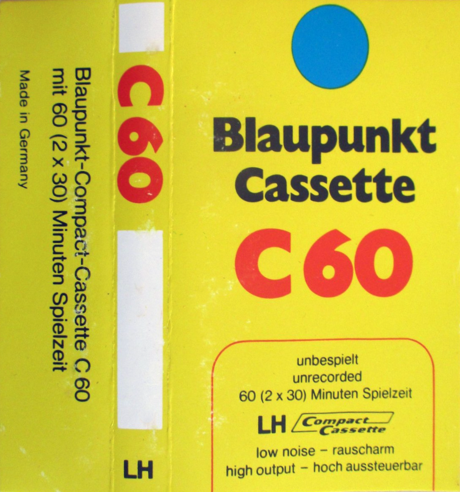 Compact Cassette Blaupunkt 60 "black" Type I Normal 1979 Europe