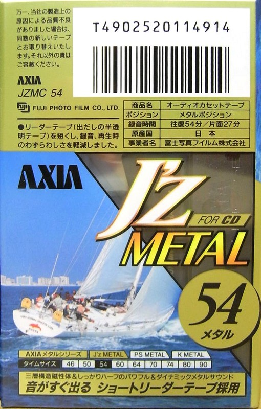 Compact Cassette: FUJI AXIA - J`z Metal 54