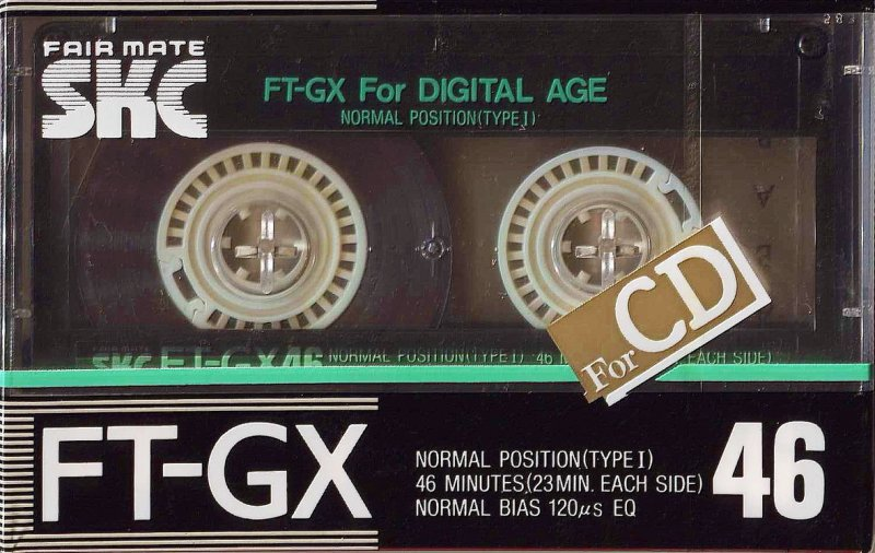 Compact Cassette SKC FT-GX 46 Type I Normal 1987 Japan