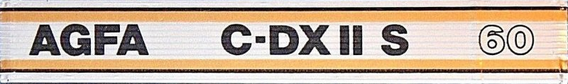 Compact Cassette AGFA C-DX II S 60 Type II Chrome 1987 Europe