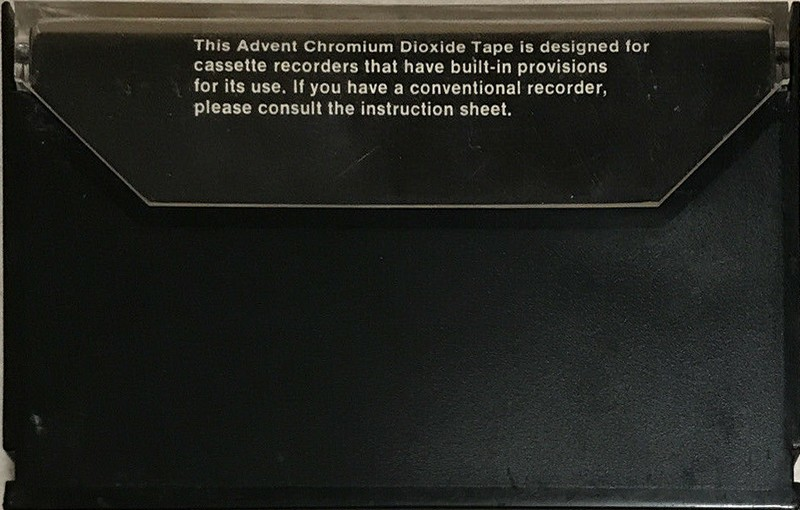 Compact Cassette Advent 120 Type II Chrome 1973 USA