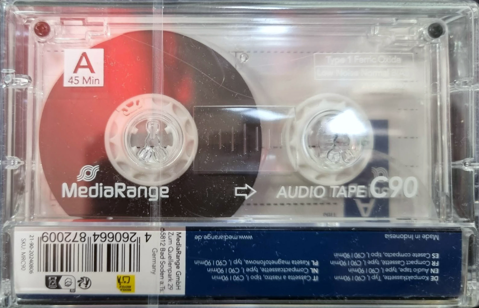 Compact Cassette MediaRange 90 Type I Normal Europe