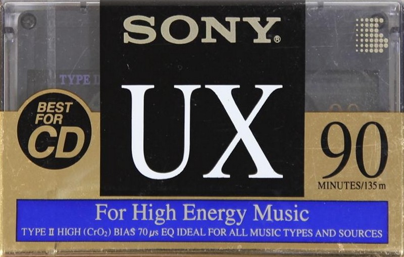 Compact Cassette Sony UX 90 Type II Chrome 1992 North America
