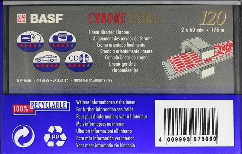 Compact Cassette: BASF  - Chrome Extra II 120