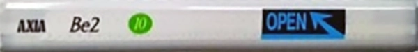 Compact Cassette AXIA Be 10 "BE2A 10" Type II Chrome 1996 Japan