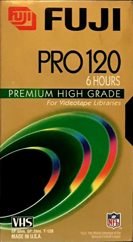 VHS, Video Home System Fuji Pro 120 Type I Normal Canada, USA
