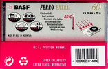 Compact Cassette BASF Ferro Extra I 60 Type I Normal 1993 Worldwide