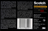 Compact Cassette Scotch CX 60 Type I Normal 1993 Worldwide