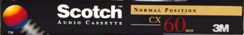 Compact Cassette Scotch CX 60 Type I Normal 1993 Worldwide