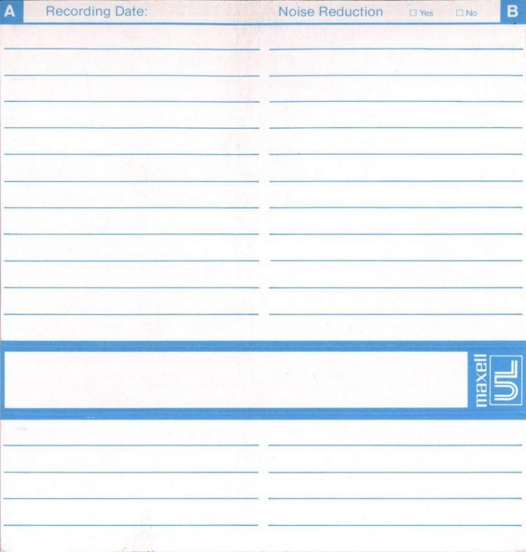 Compact Cassette Maxell UL 90 Type I Normal 1977 Europe