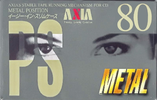 Compact Cassette AXIA PS-Metal 80 "PSMG 80" Type IV Metal 1995 Japan