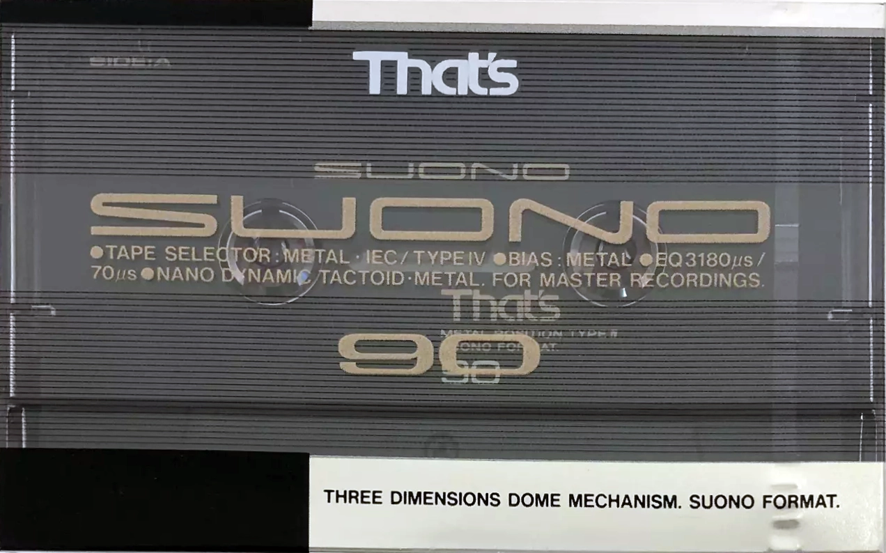 Compact Cassette Thats Suono 90 Type IV Metal 1988 North America