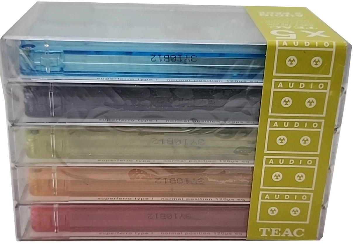 5 pack Teac MDX1 100 Type I Normal 2000 Australia