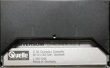 Compact Cassette Universum 60 Type II Chrome 1983 Europe