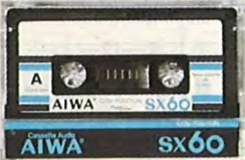 Compact Cassette Aiwa SX 60 Type II Chrome 1982 Japan
