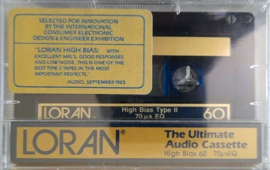Compact Cassette Loran 60 "The Ultimate Audio Cassette" Type II Chrome 1983 USA