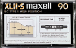 Compact Cassette Maxell XLII-S 90 Type II Chrome 1998 Europe