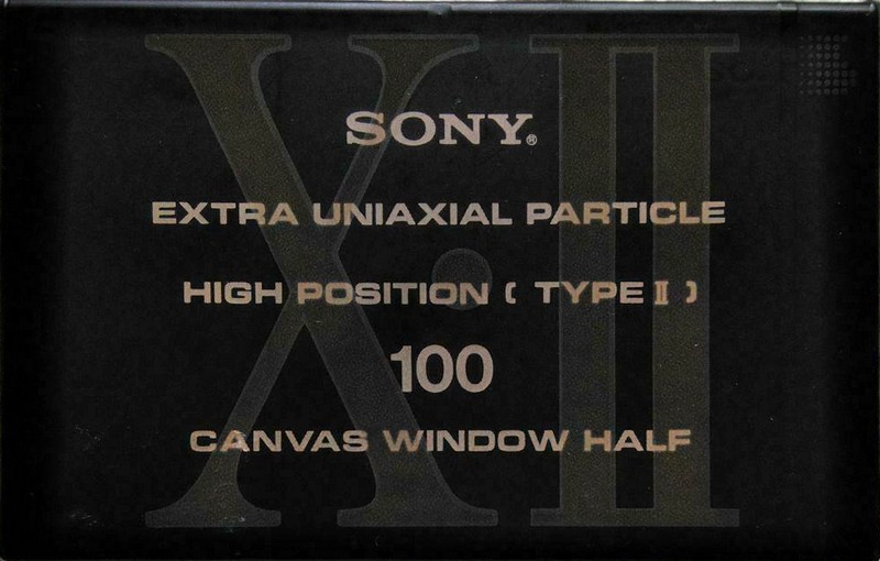 Compact Cassette Sony XII 100 Type II Chrome 1991 Japan