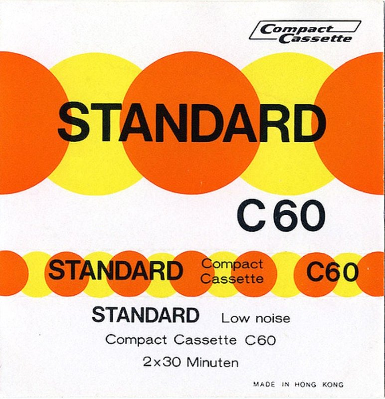 Compact Cassette Standard 60 Type I Normal 1978 Hong Kong