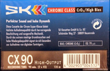 Compact Cassette SK CX II 90 Type II Chrome 1998 Europe