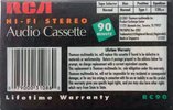 Compact Cassette RCA RC 90 Type I Normal 2001 USA
