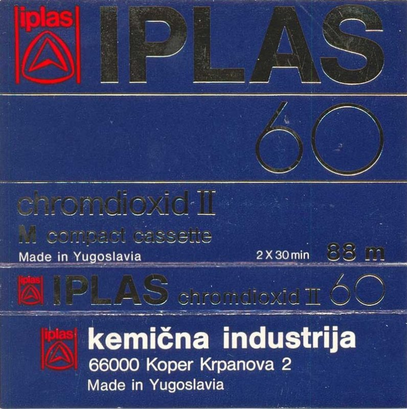 Compact Cassette Iplas 60 Type II Chrome Yugoslavia