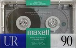 Compact Cassette Maxell UR 90 Type I Normal 1988 USA