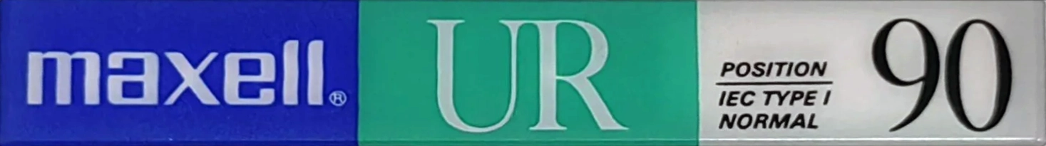 Compact Cassette Maxell UR 90 Type I Normal 1988 USA