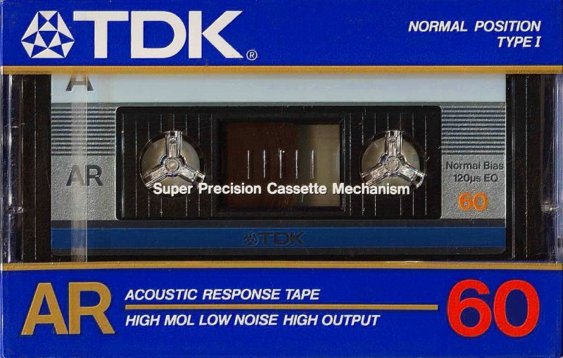 Compact Cassette TDK AR 60 "AR-60F" Type I Normal 1985 Japan