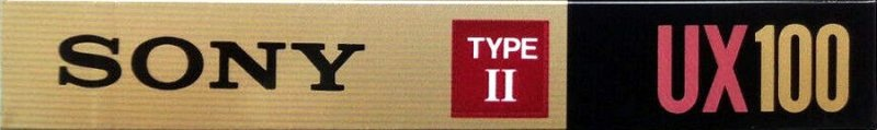 Compact Cassette Sony UX 100 Type II Chrome 1990 Europe