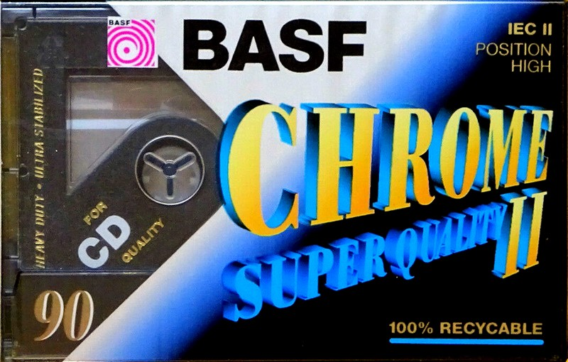 Compact Cassette BASF Chrome Super Quality II 90 Type II Chrome 1997 Europe