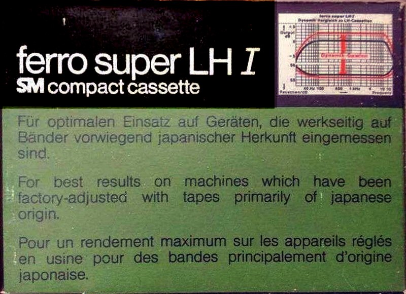 Compact Cassette BASF Ferro Super LH I 90 Type I Normal 1977 Europe