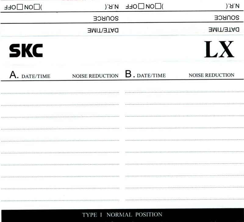 Compact Cassette: Sunkyong Magnetic Limited (SKM) SKC - LX 74