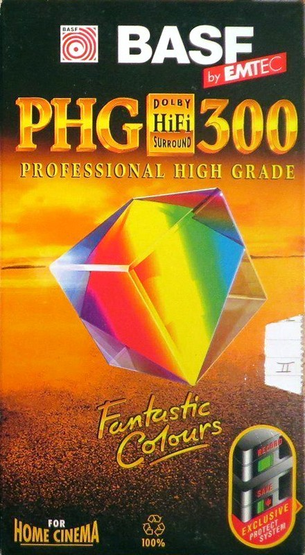 VHS, Video Home System BASF PHG 300 Type II Chrome 1998 Europe