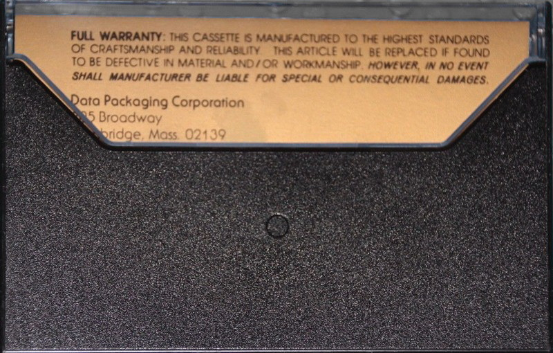 Compact Cassette Data Packaging 90 Dictating Cassette USA