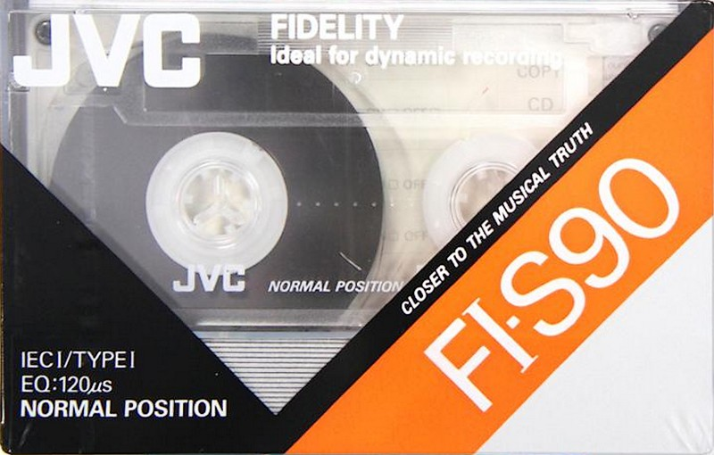 Compact Cassette JVC FI-S 90 "F1-S90A" Type I Normal 1990 North America