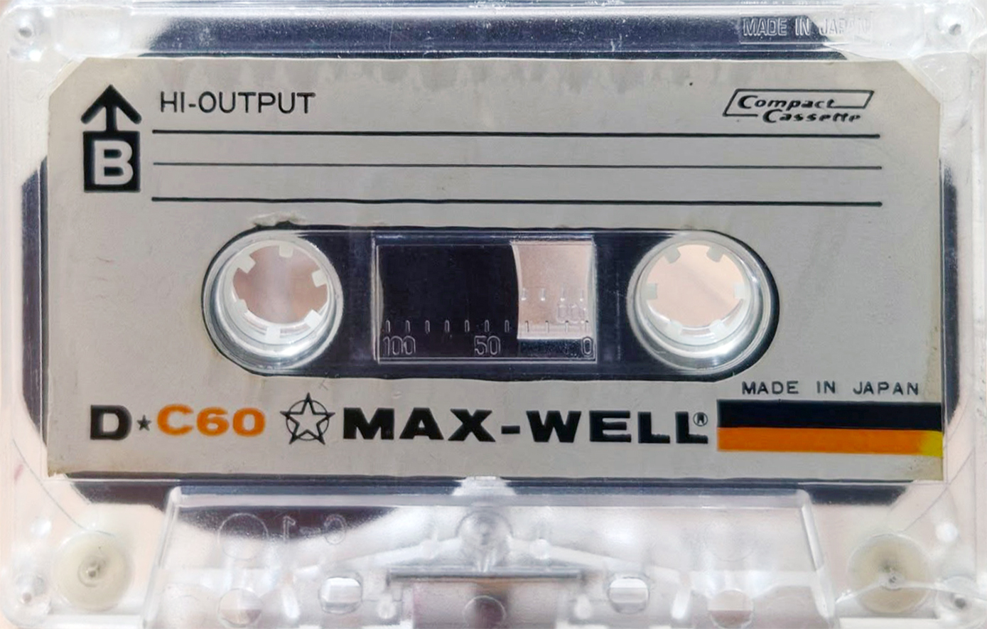 Compact Cassette MAX-WELL 60 Type I Normal Japan