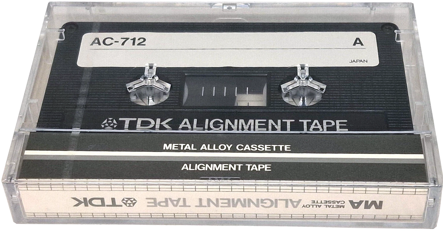 Compact Cassette TDK MA "Alignment tape AC-712" Service Cassette 1982 North America