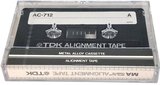 Compact Cassette TDK MA "Alignment tape AC-712" Service Cassette 1982 North America
