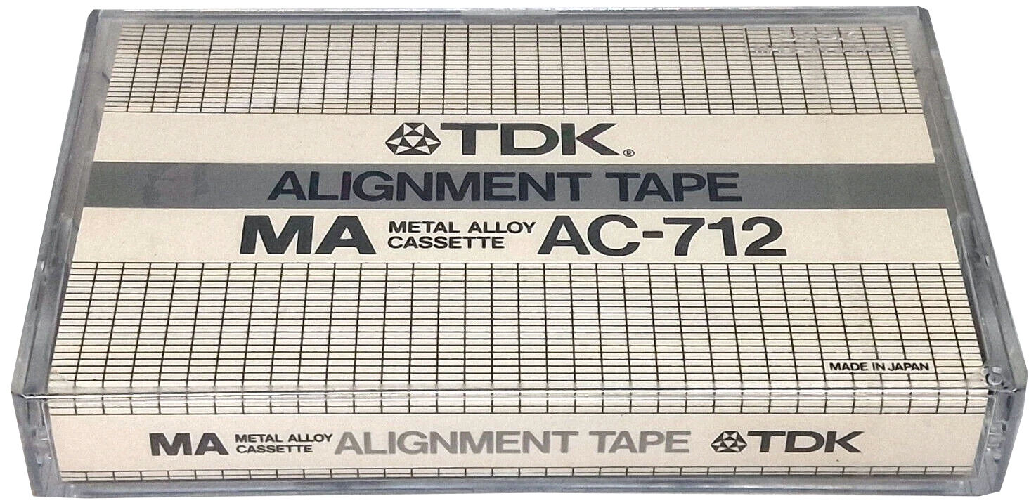 Compact Cassette TDK MA "Alignment tape AC-712" Service Cassette 1982 North America