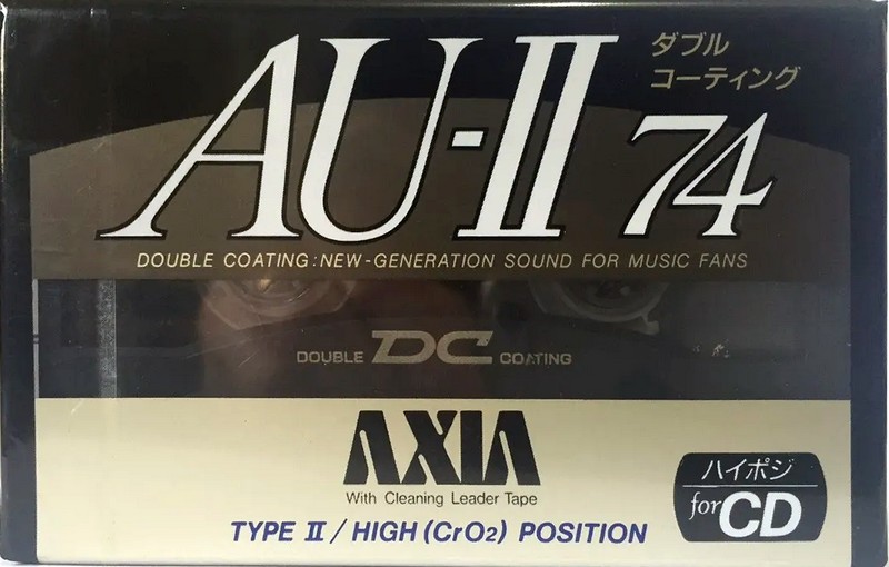 Compact Cassette AXIA AU-II 74 Type II Chrome 1991 Japan